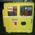 186FA 10hps engine power 6Kva portable Silent electric diesel generator 6GF-LDE3 YANGMA